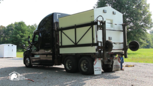 Storm shelter delivery
